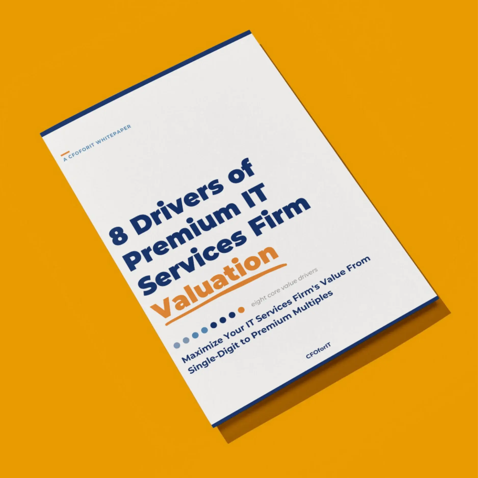8 Value Drivers Orange Mockup
