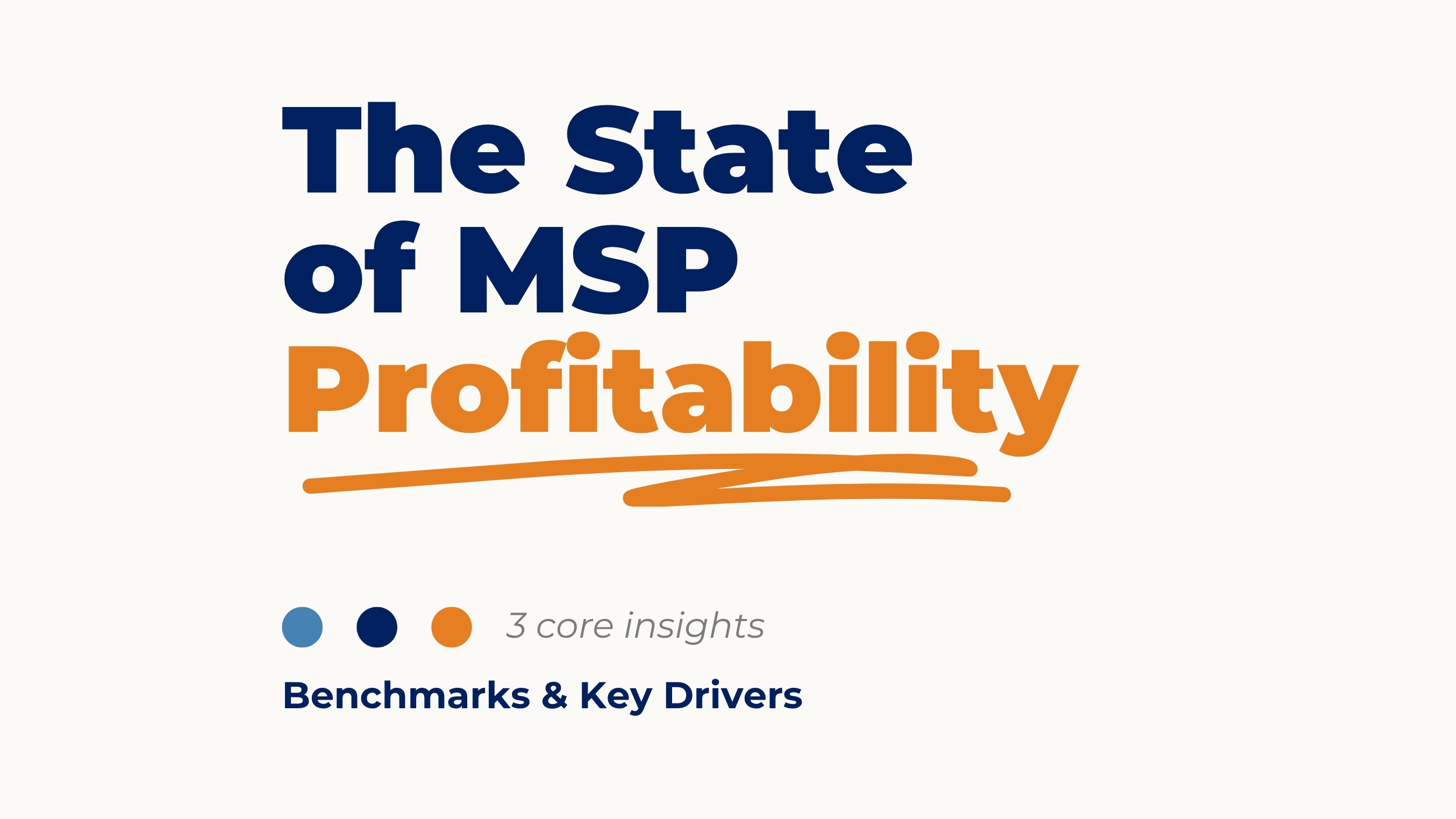 The State of MSP Profitability - Margins / Revenue Ops